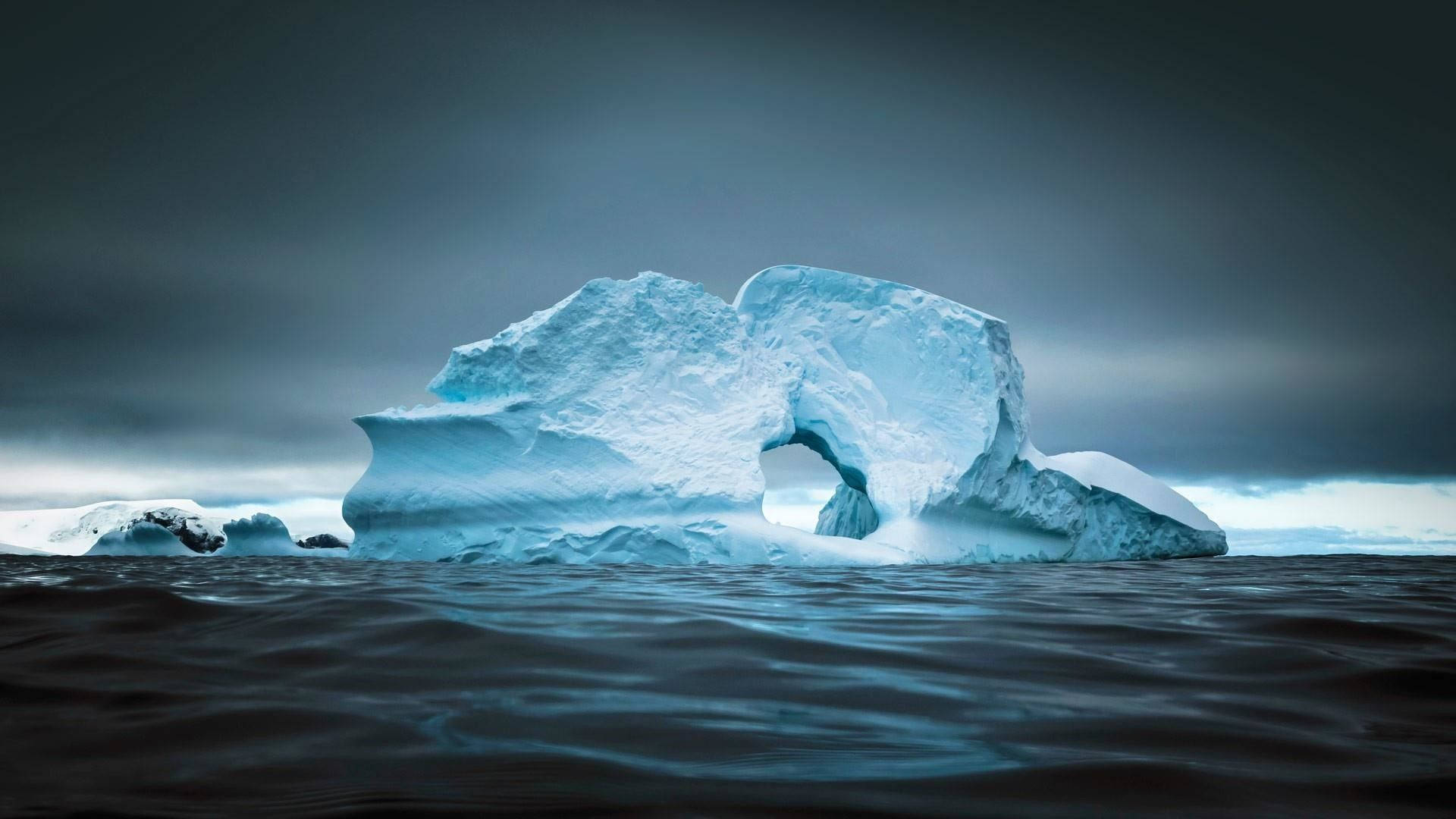 Antarctica Gargantuan Ice Glacier Background