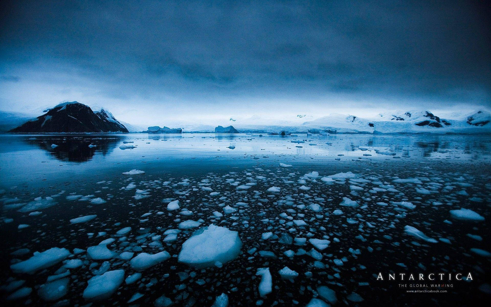 Antarctica Hundred Floating Ice Background