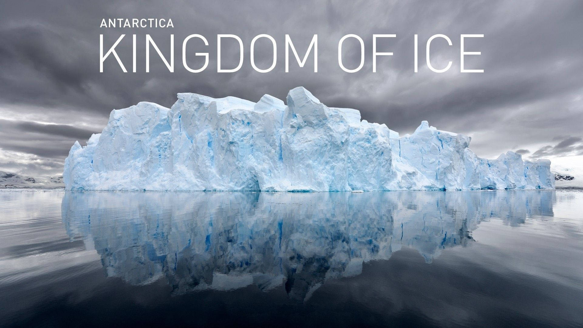 Antarctica Kingdom Of Ice Poster Background