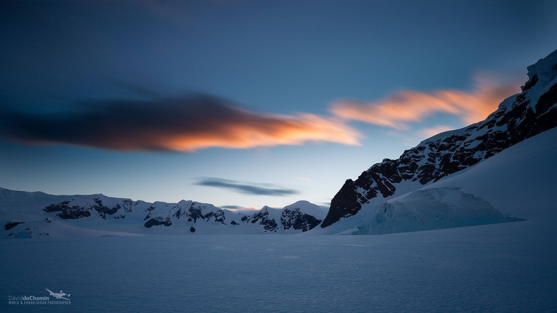Antarctica Rocks Covered Snow Background
