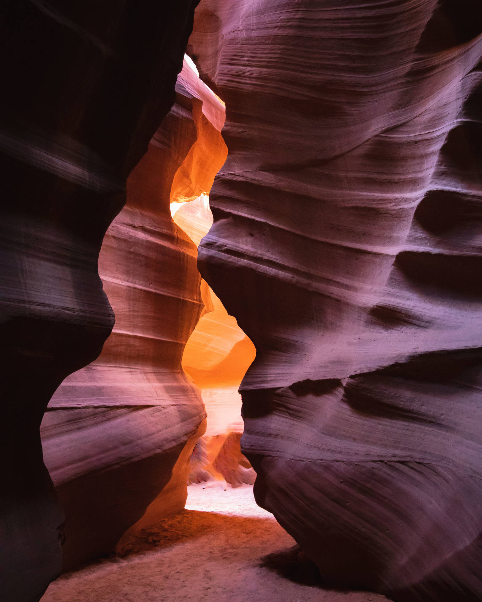 Antelope Canyon Curves Background