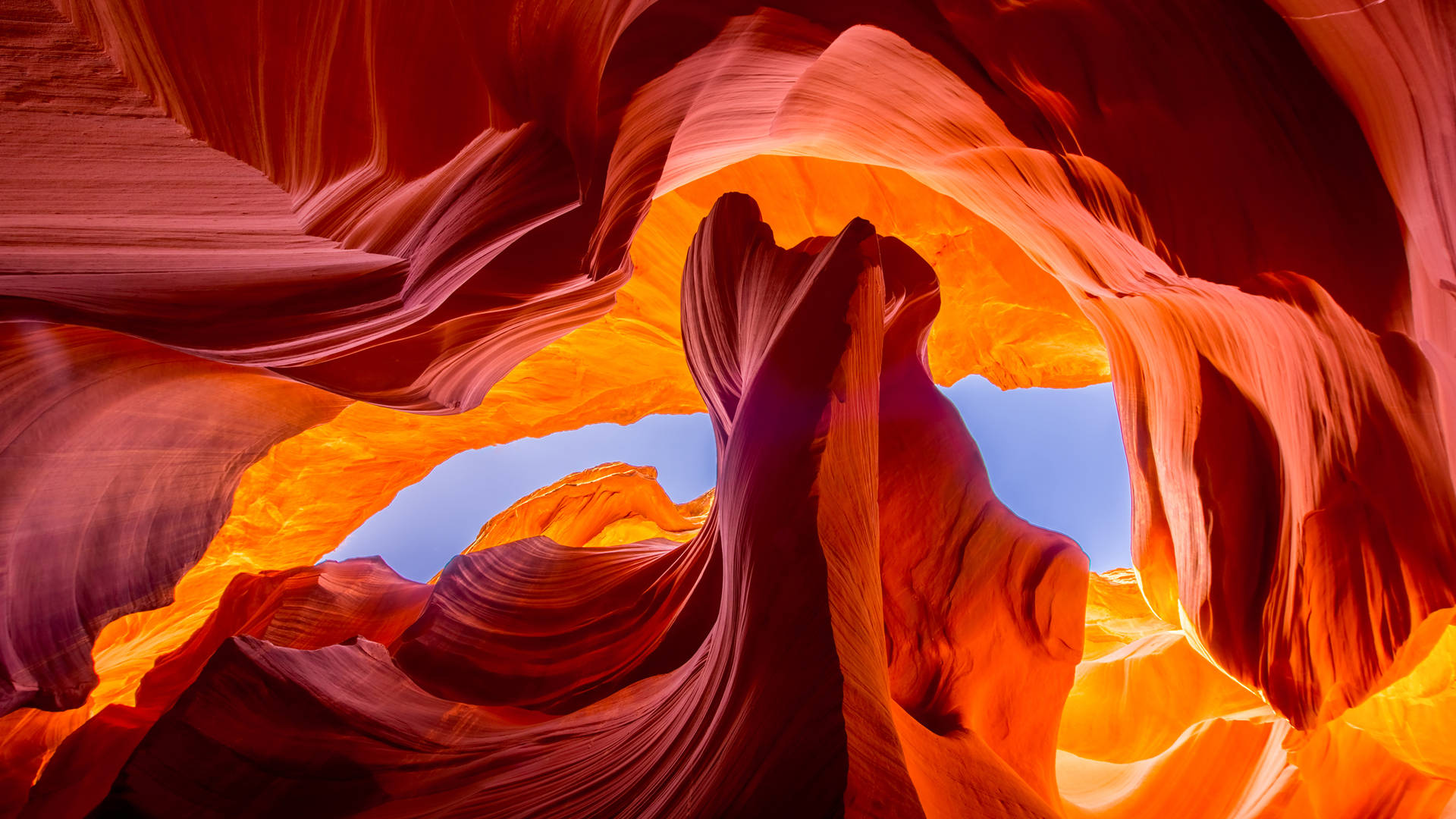 Antelope Canyon From Below