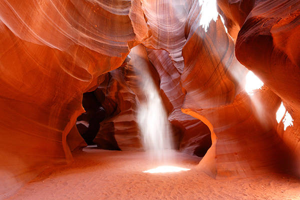 Antelope Canyon Light Background