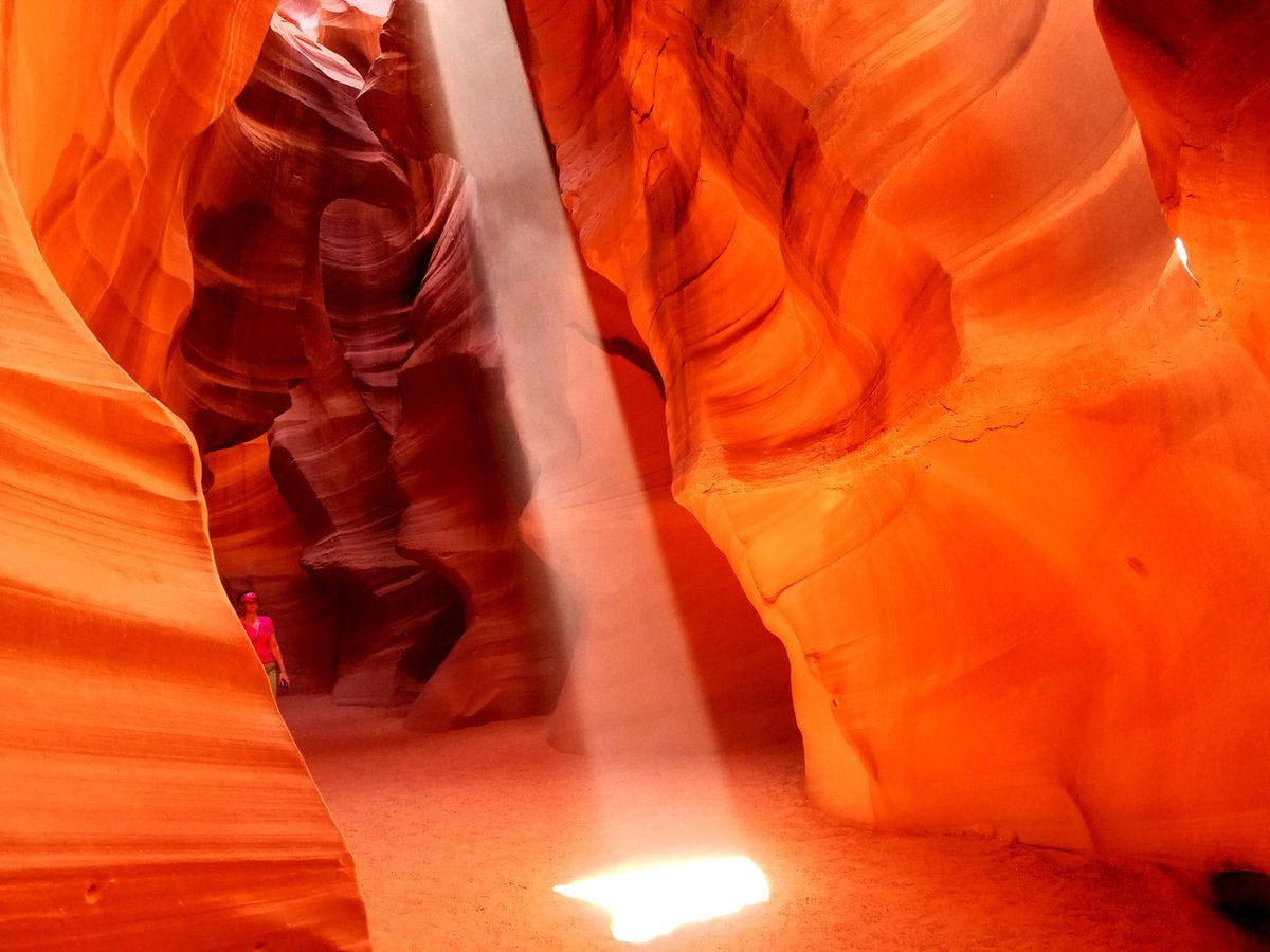 Antelope Canyon Red Background