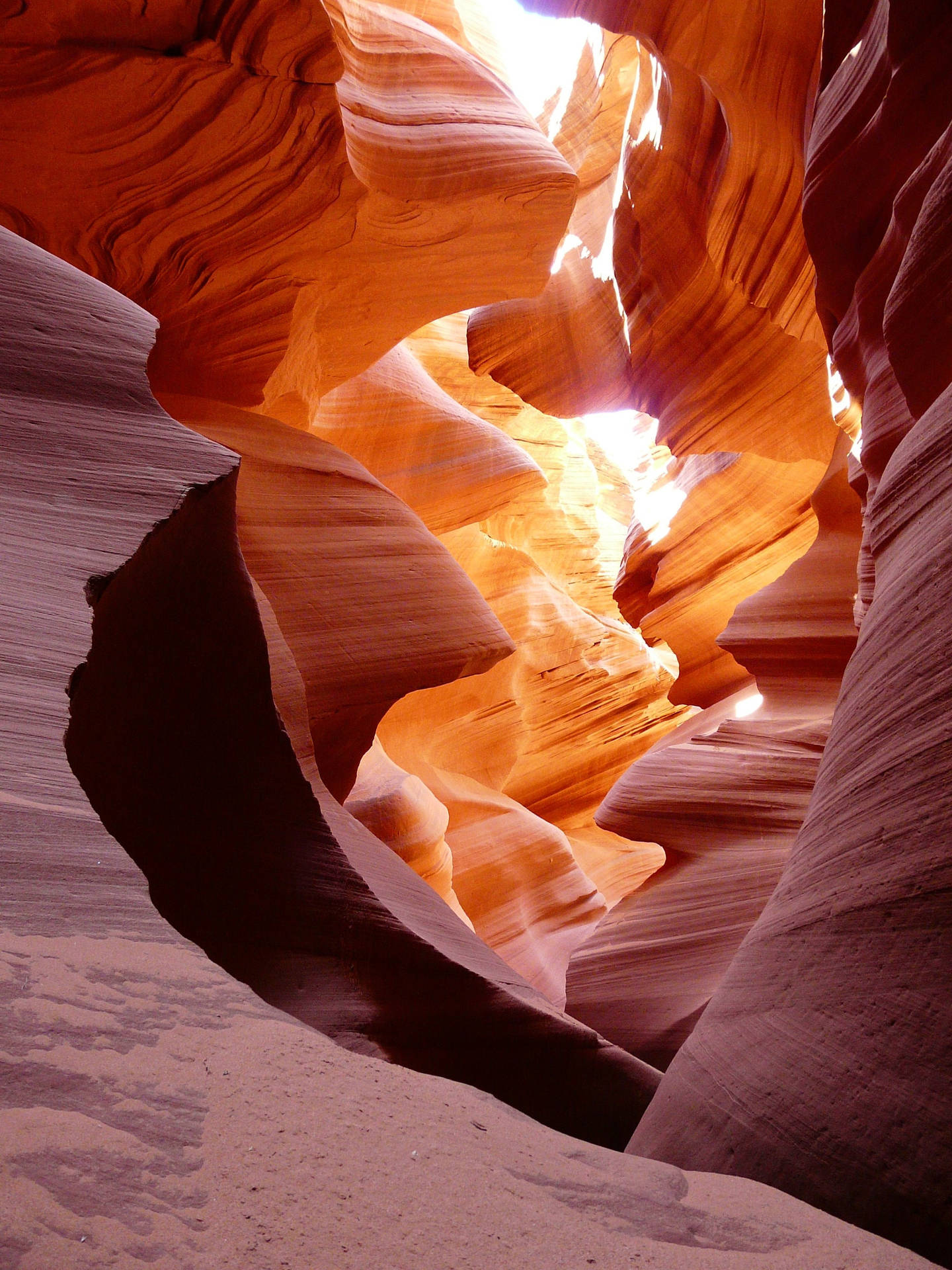 Antelope Canyon Walls Background