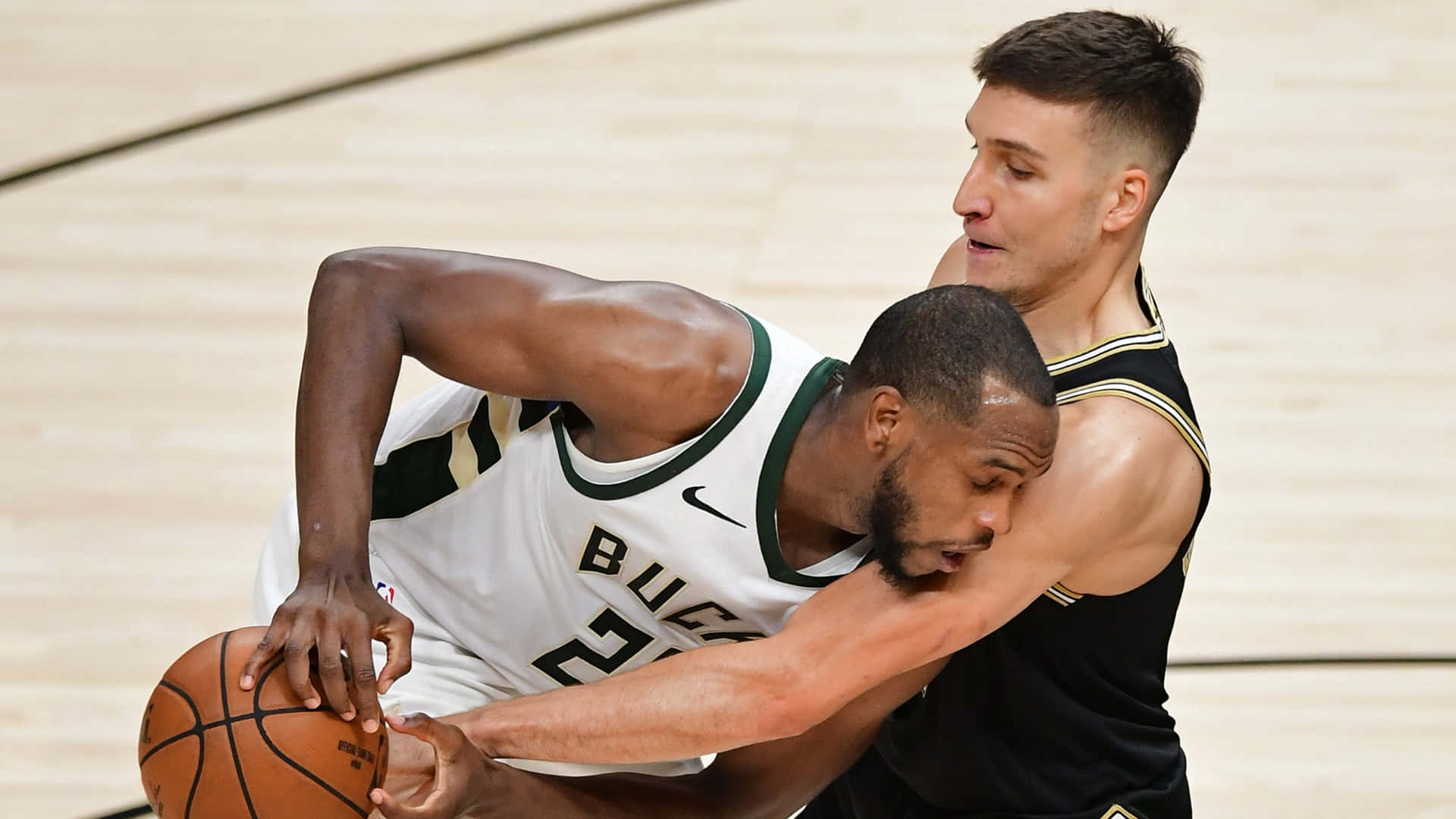 Antetokounmpo Bogdan Bogdanovic Upended Background