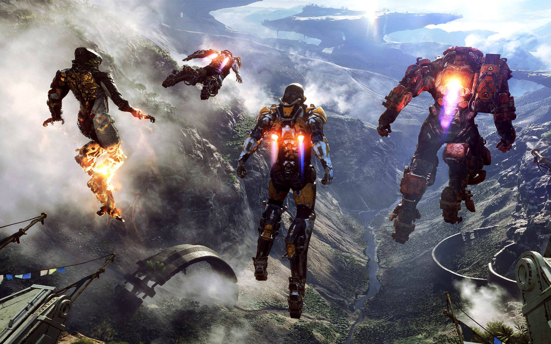 Anthem 4k Flying Characters