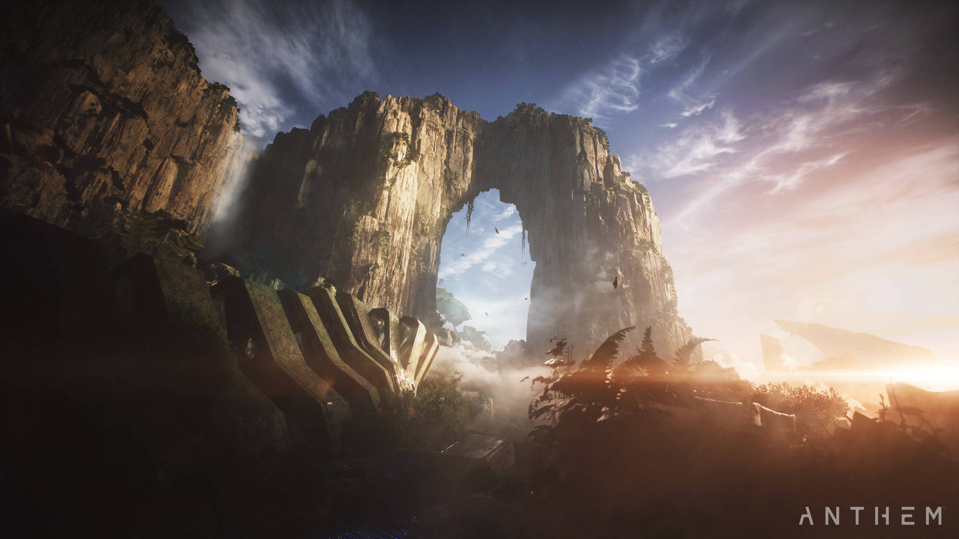 Anthem 4k Rock Formation Background