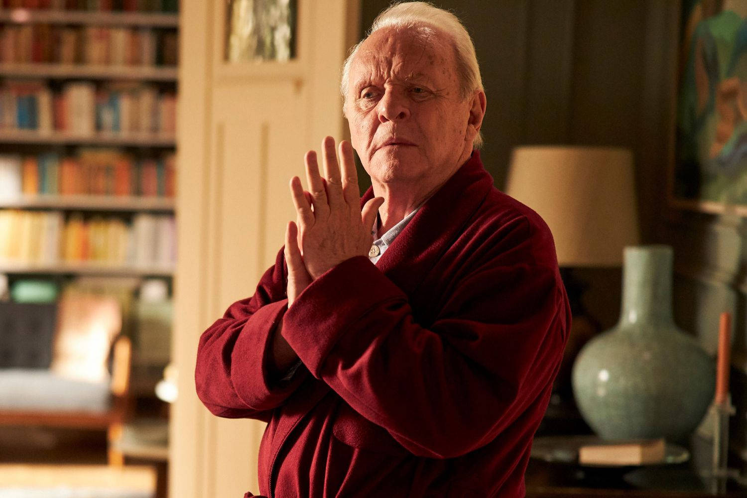 Anthony Hopkins In Sleepwear Background