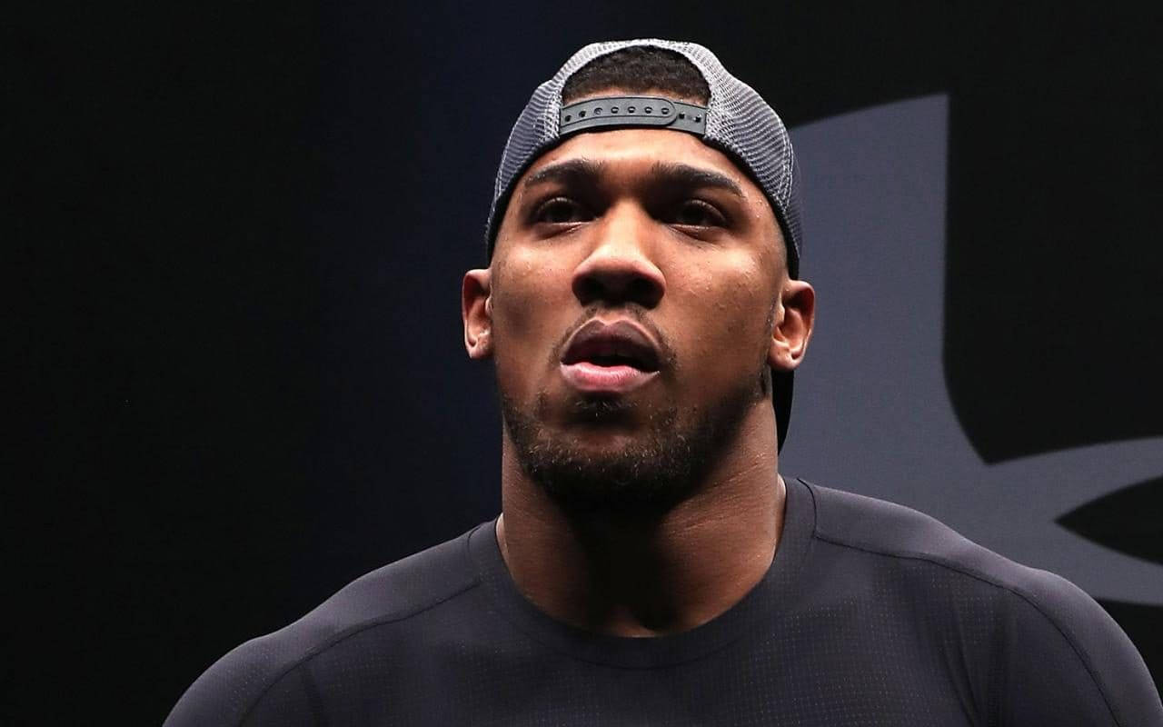 Anthony Joshua Black Background Black Cap Background