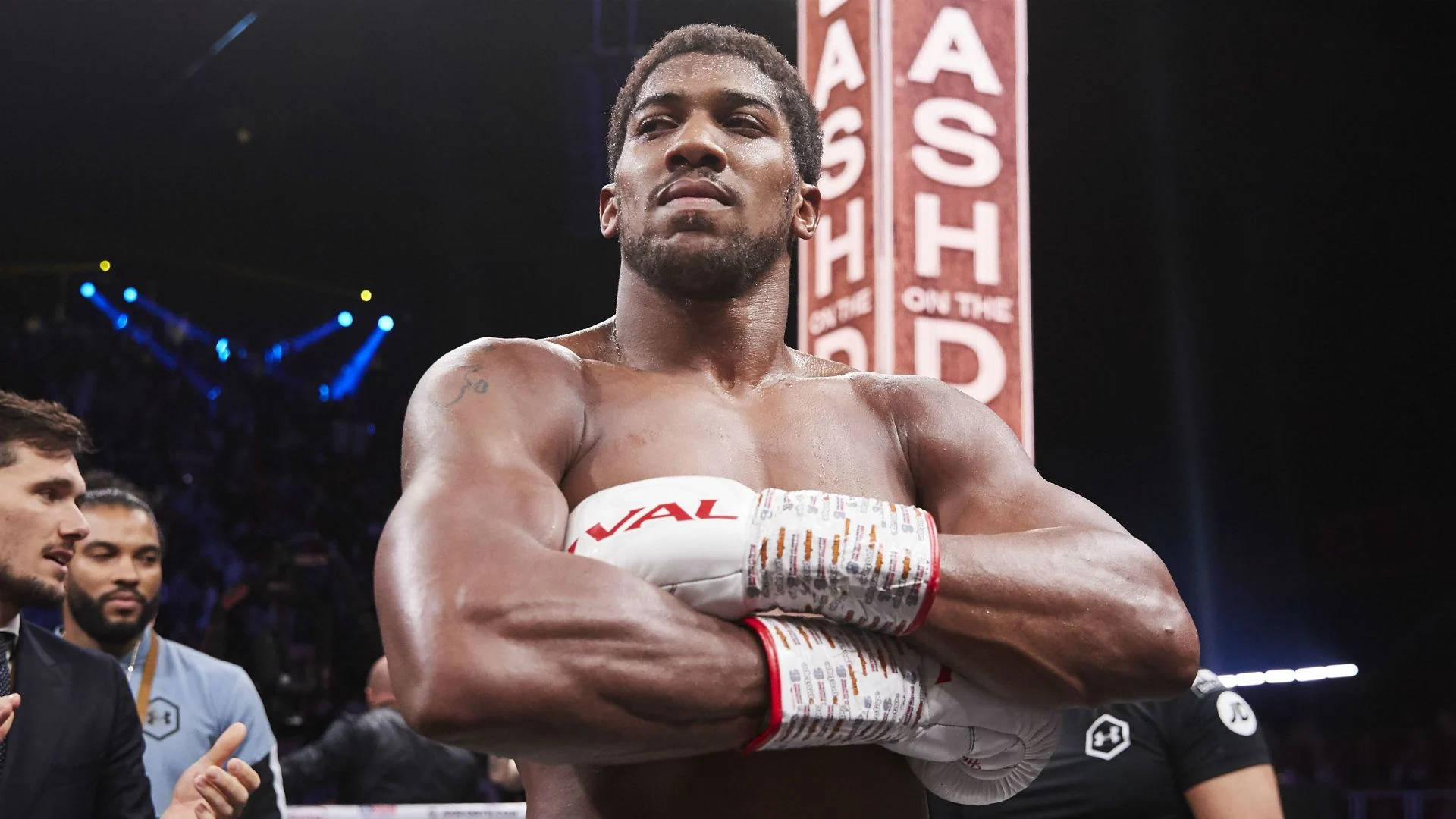 Anthony Joshua Crossed Arms Background