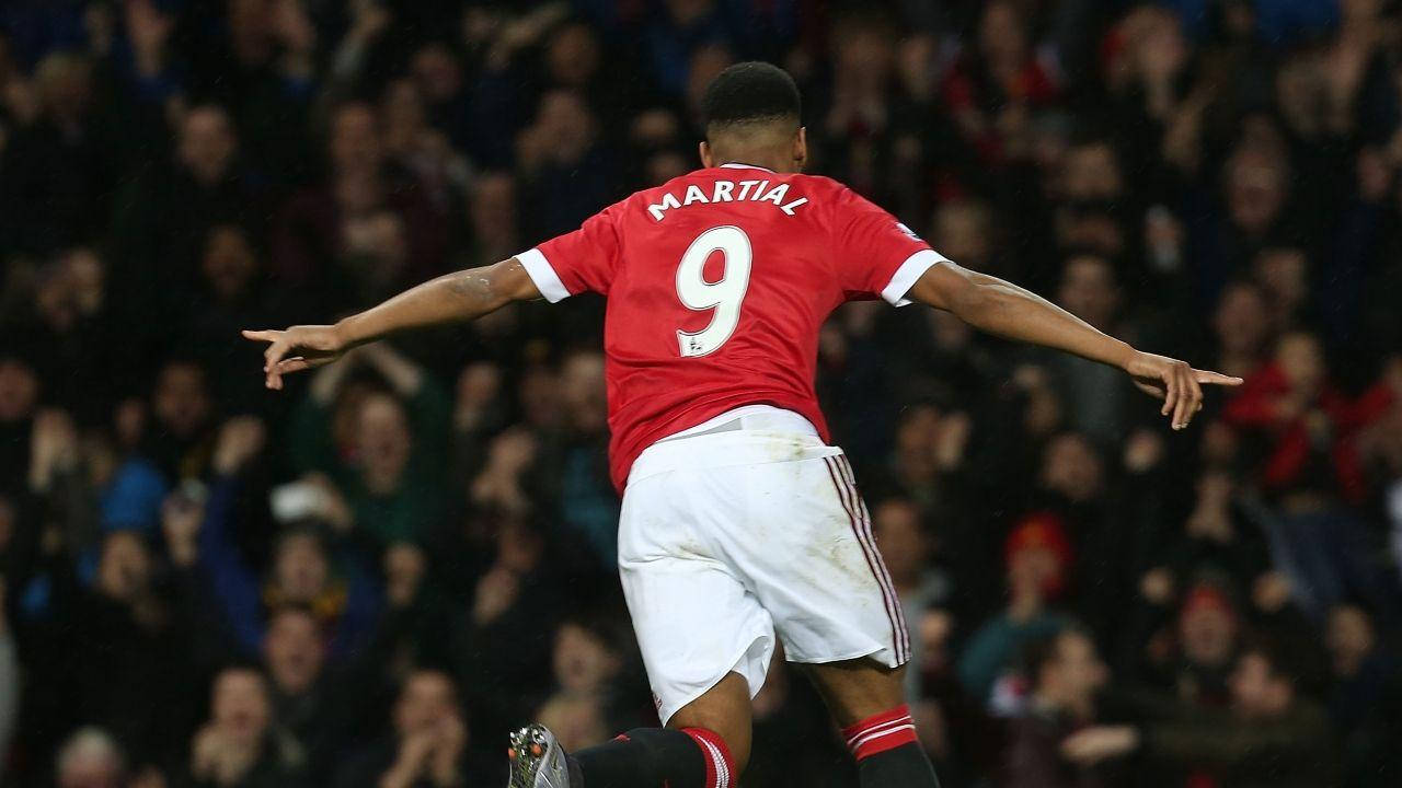 Anthony Martial Arms Outstretched