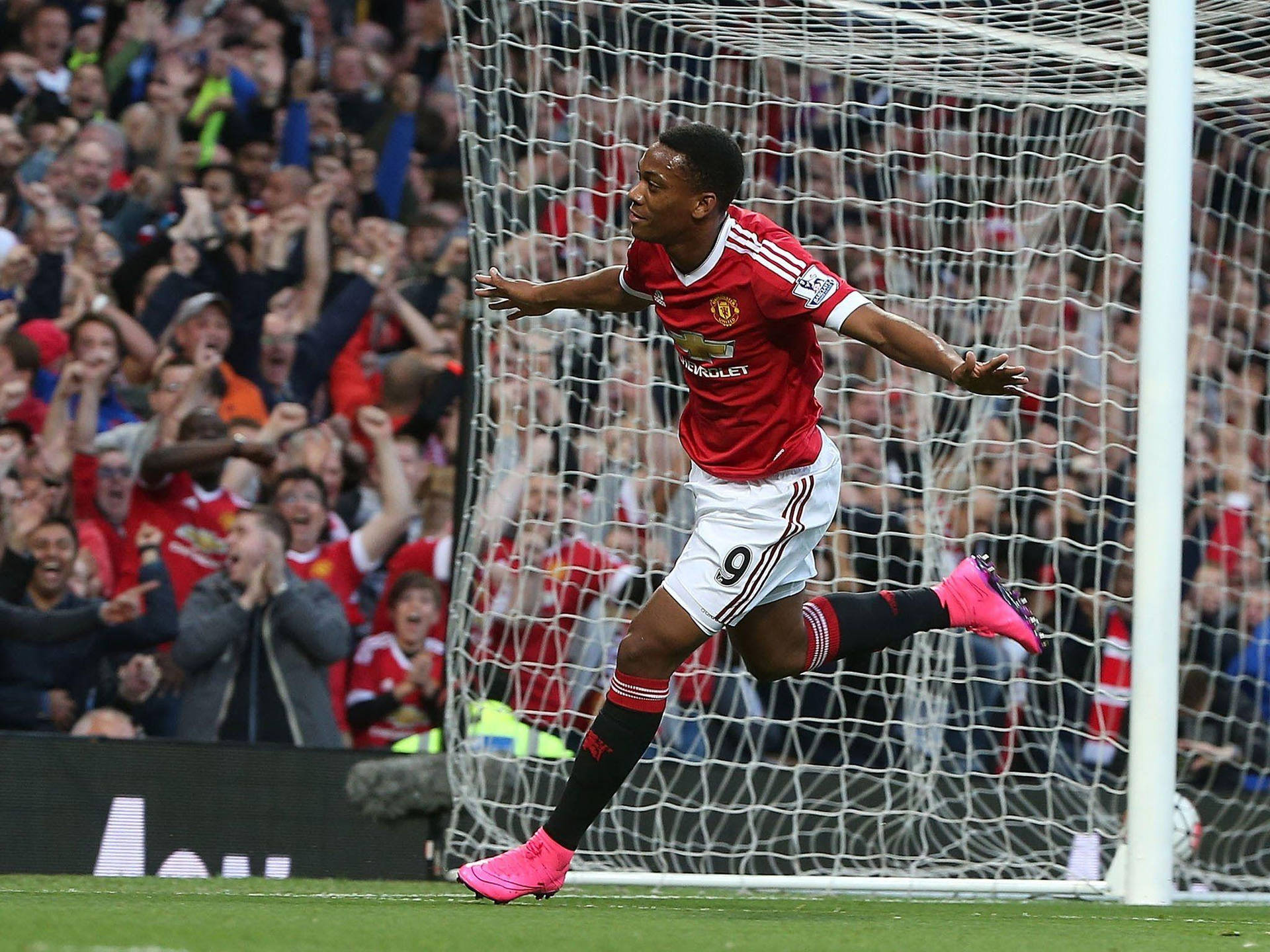 Anthony Martial Celebrating Near Goal