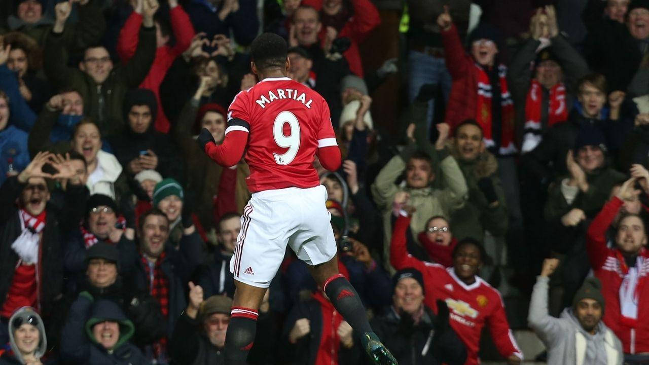 Anthony Martial Running Towards Audience Background