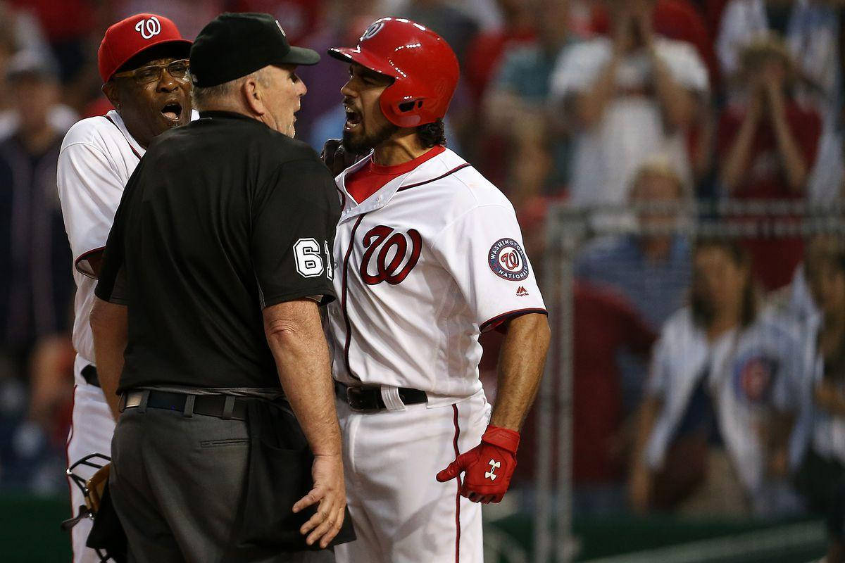 Anthony Rendon Arguing With Referee Background