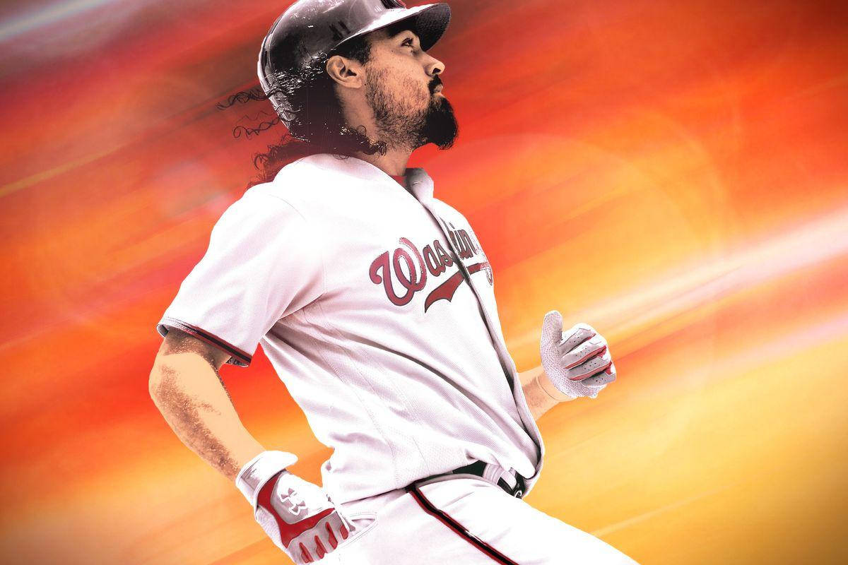 Anthony Rendon Running With Blurred Background Background