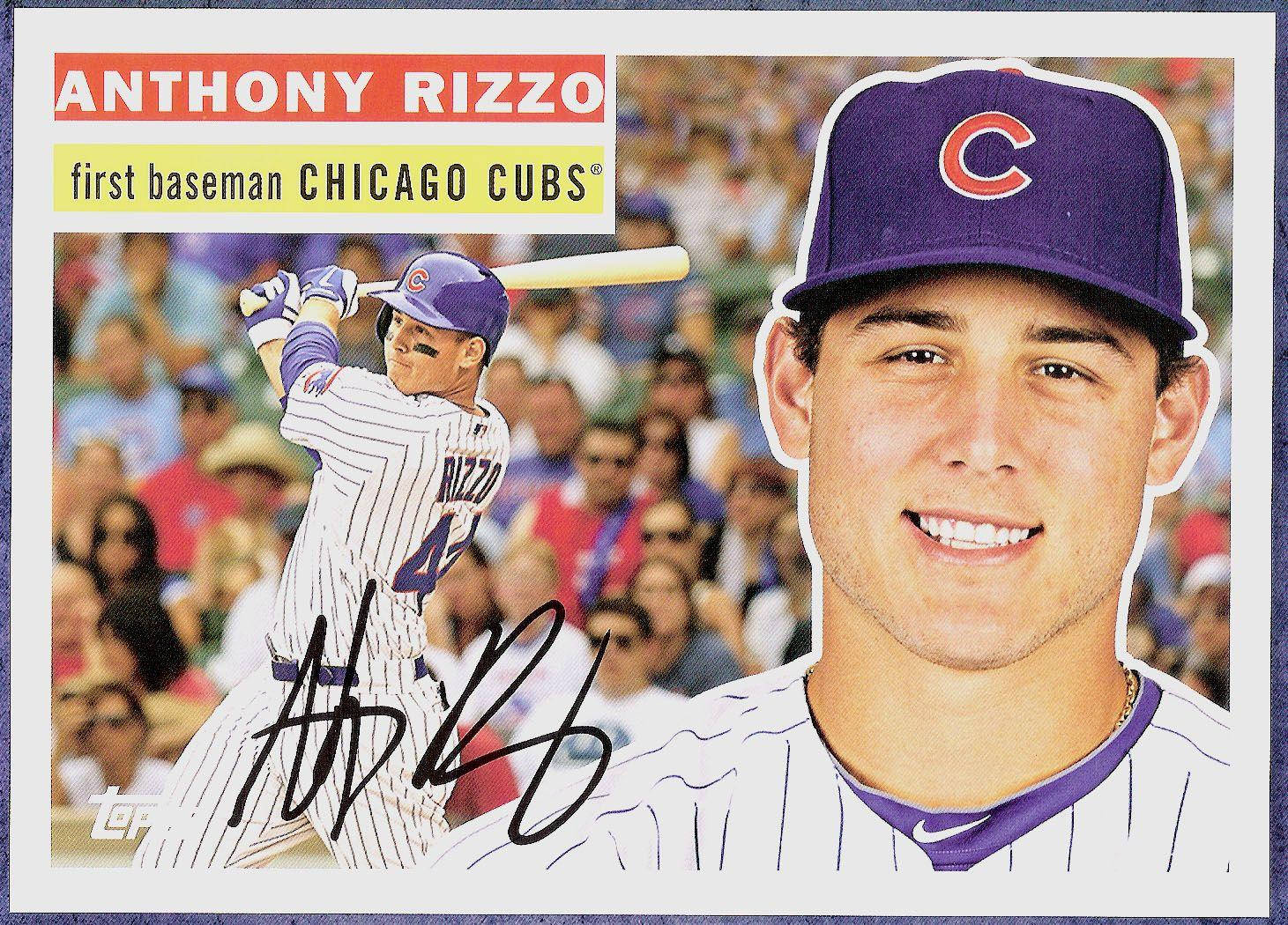 Anthony Rizzo Baseball Card Background