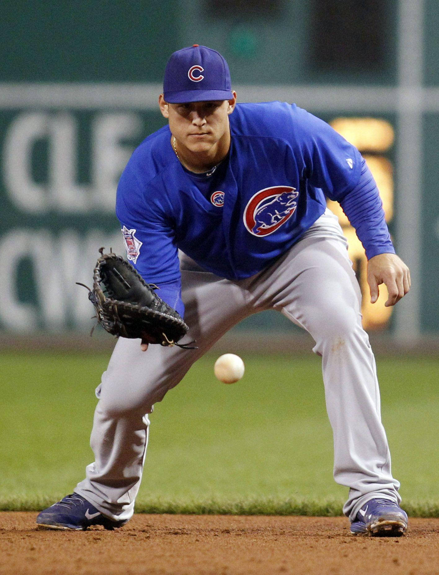 Anthony Rizzo Catching Ball Background