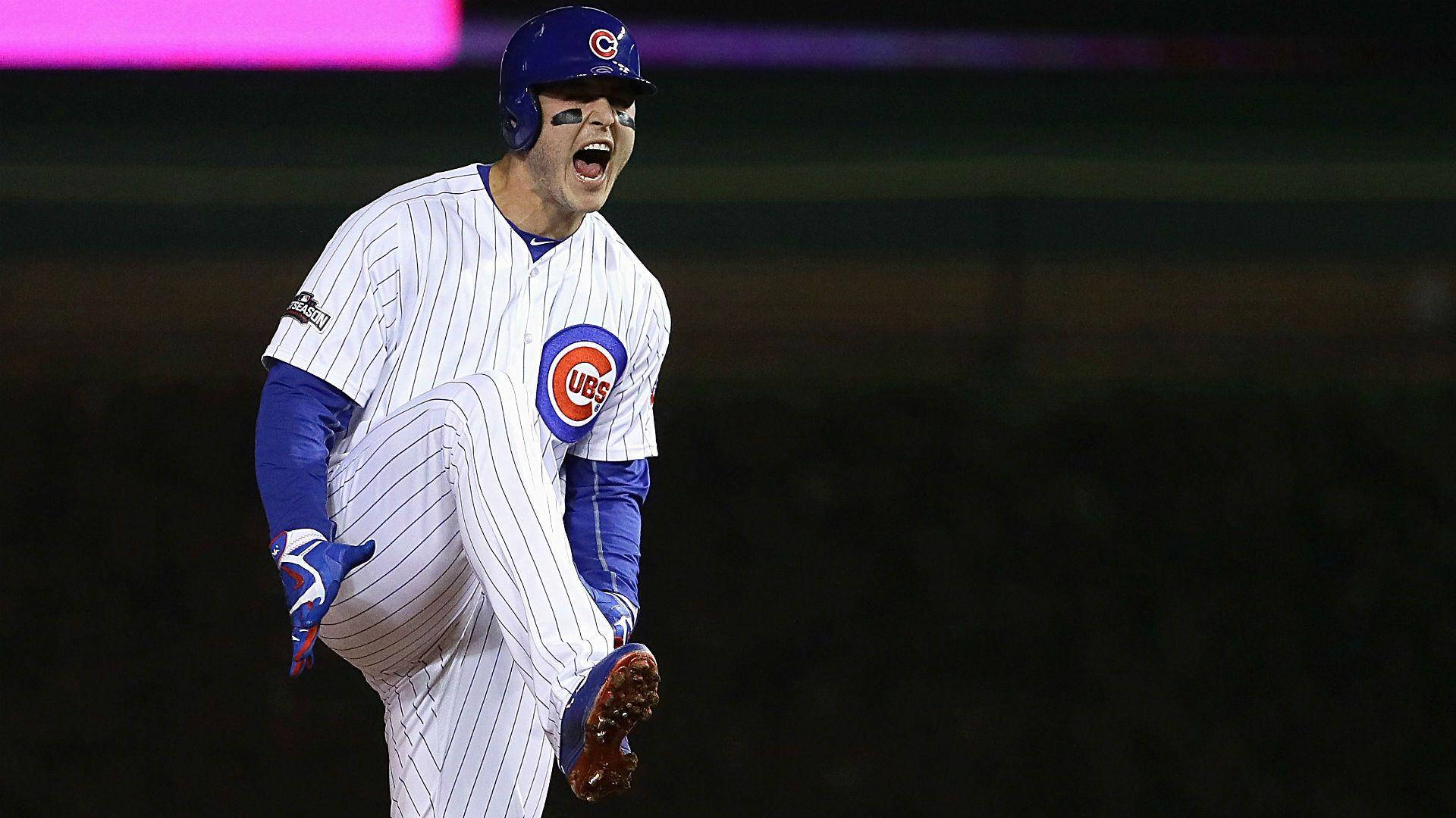 Anthony Rizzo Screaming Leg Up