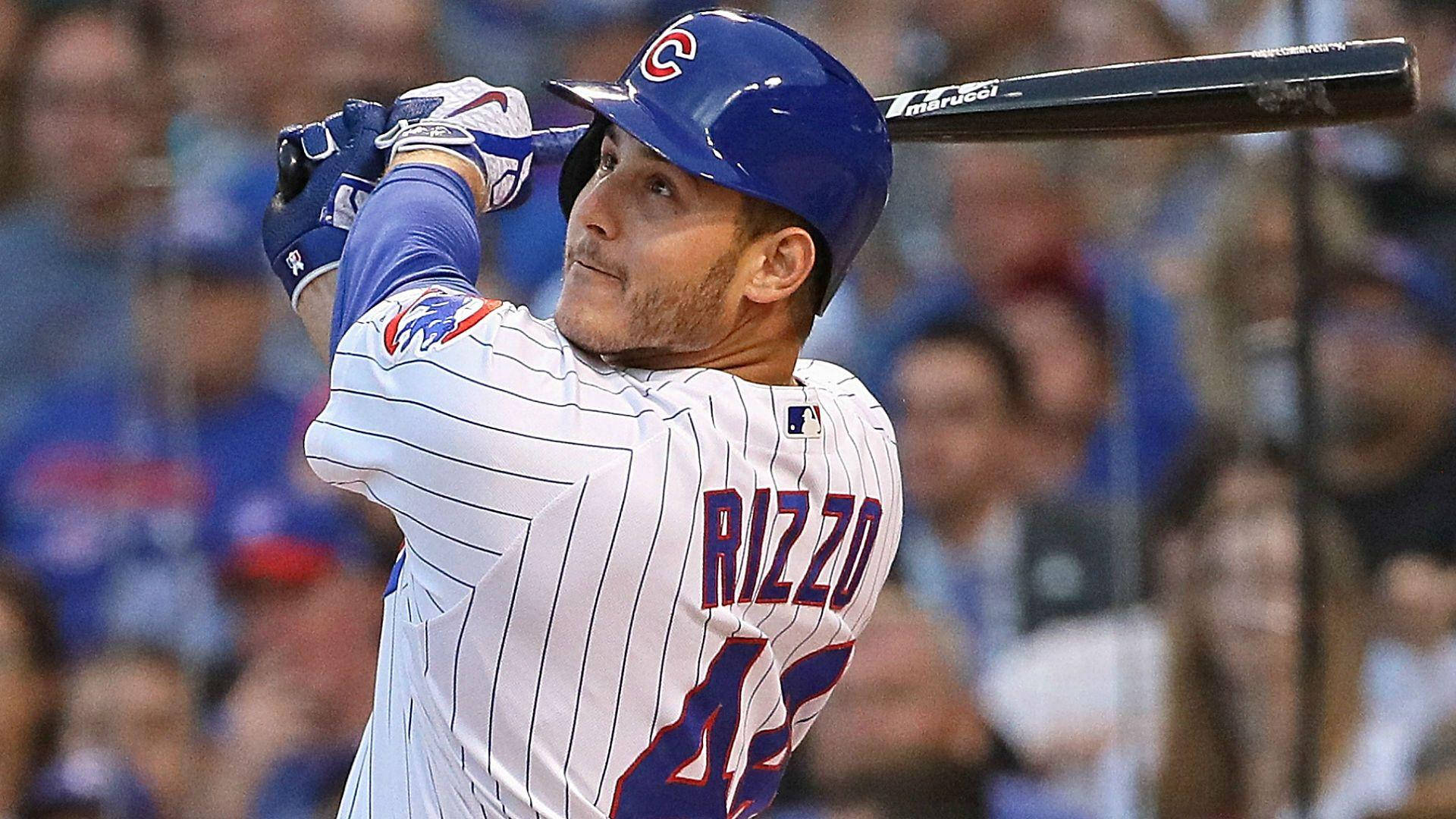 Anthony Rizzo Staring Bat Background