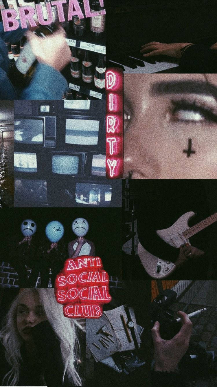 Anti Social Club Aesthetic Grunge Iphone Background