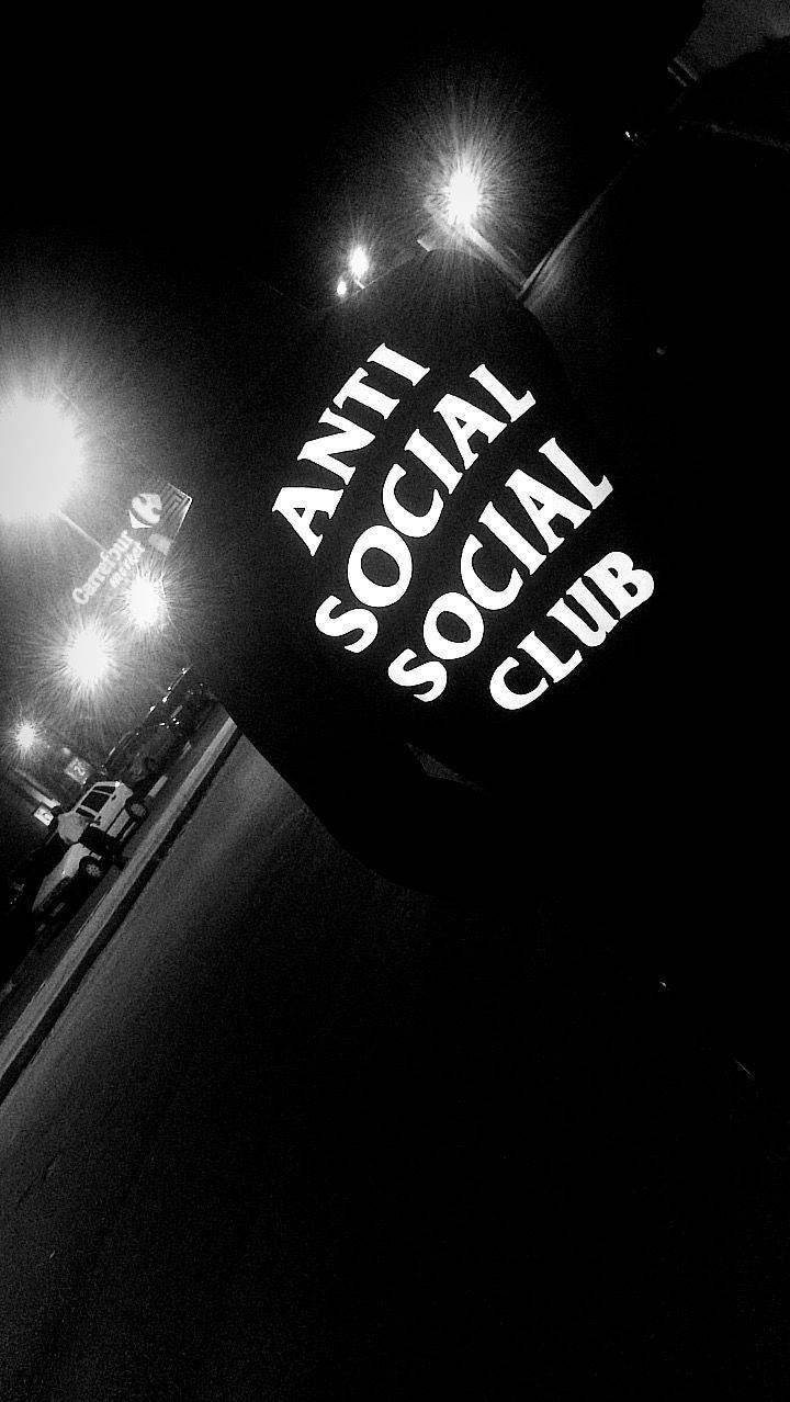 Anti Social Social Club Hoodie Bw Background