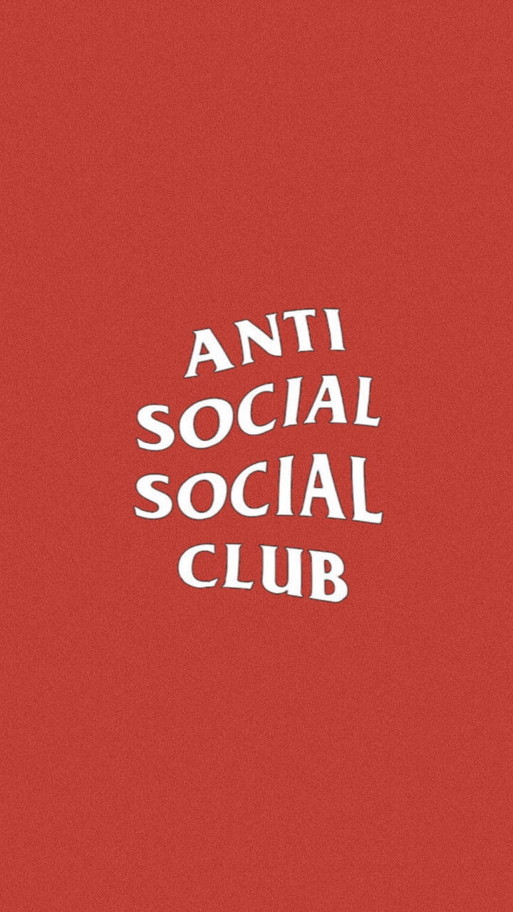 Anti Social Social Club Red Background