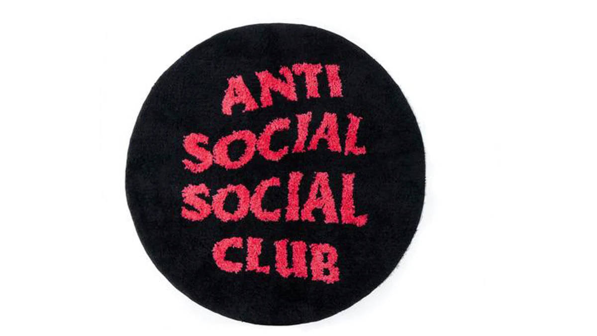 Anti Social Social Club Round Rug Background