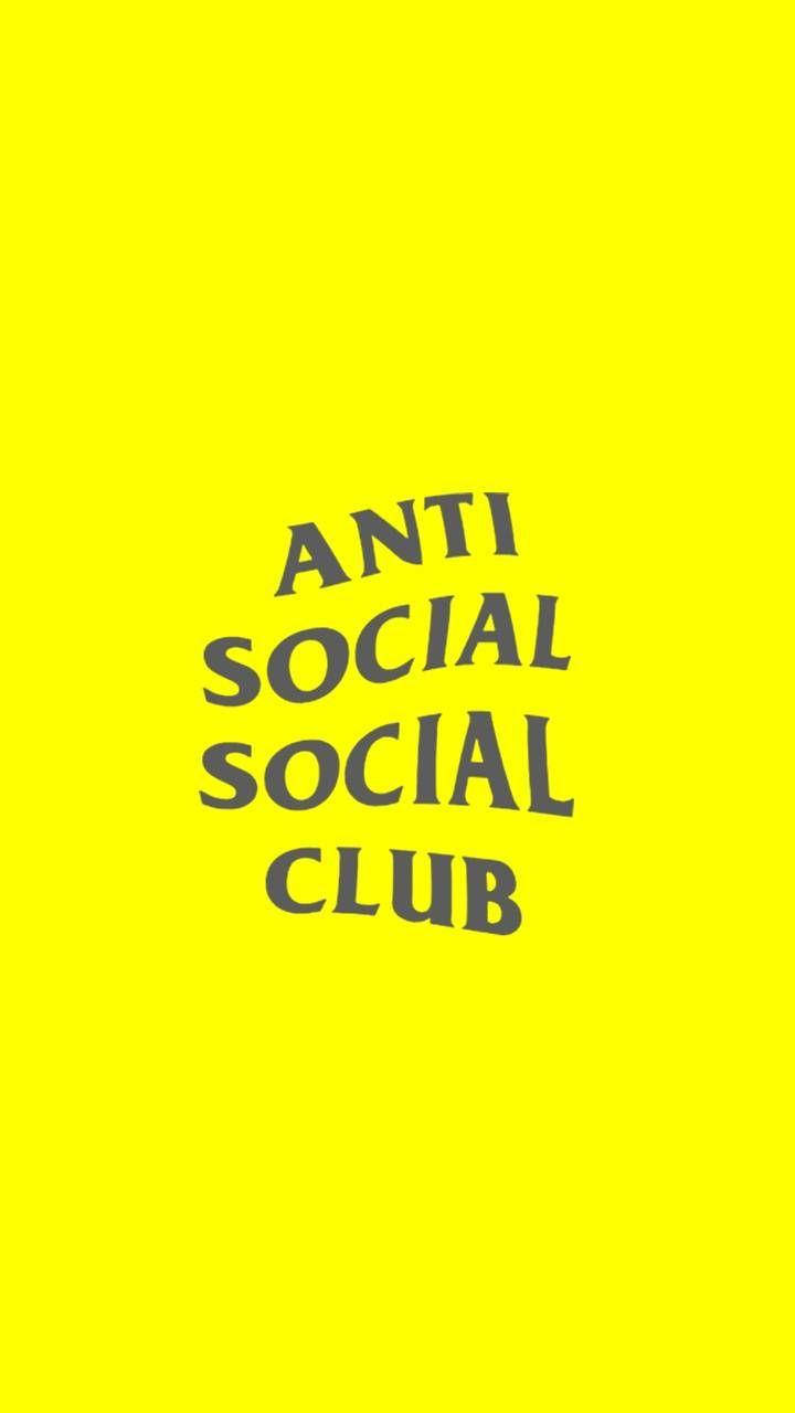 Anti Social Social Club Yellow Background