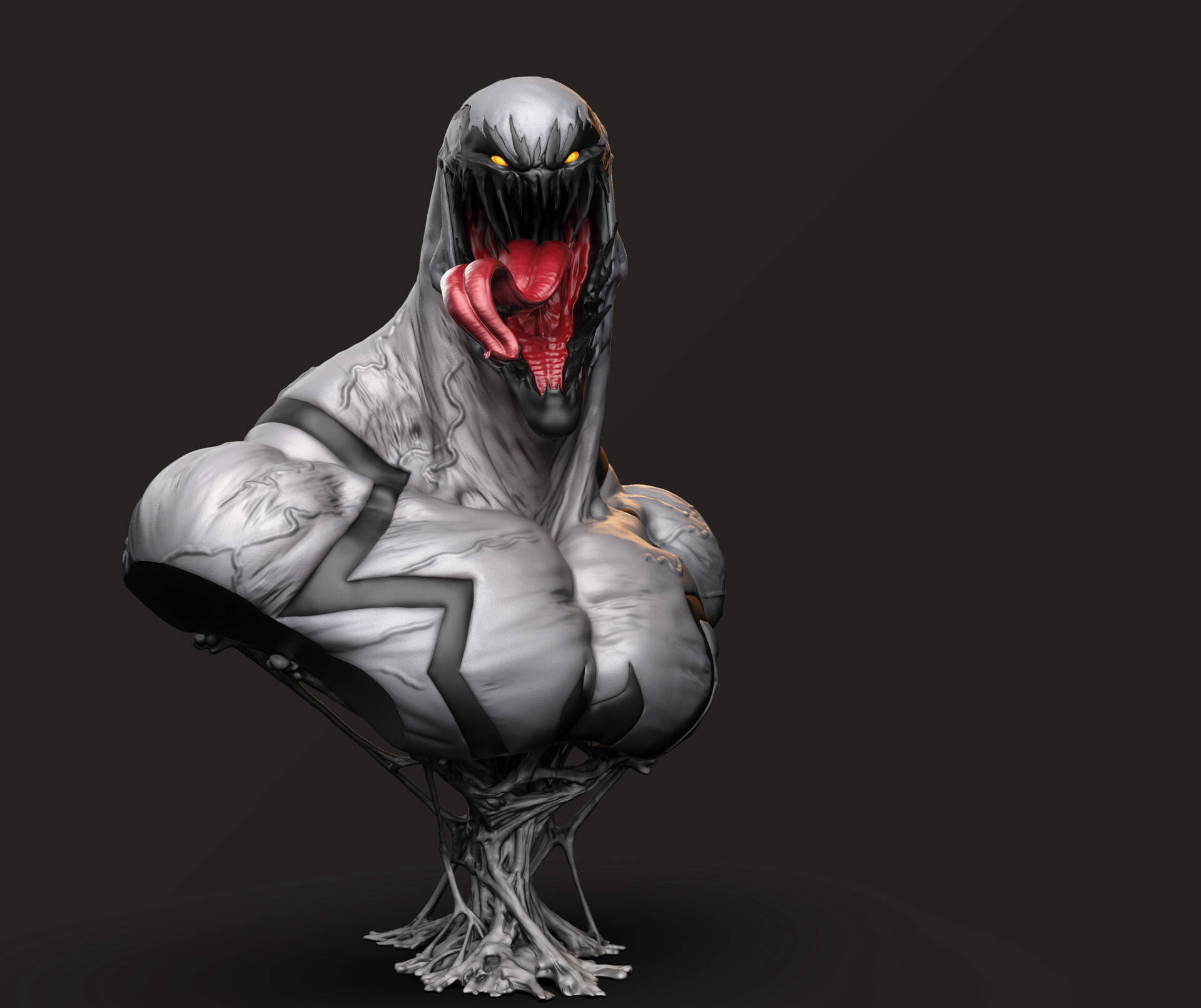 Anti Venom Digital Art Side View