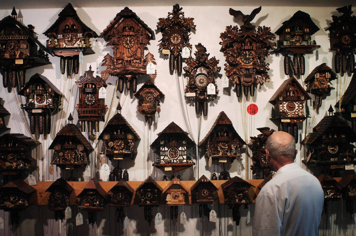 Antique German Cuckoo Clocks Exhibit