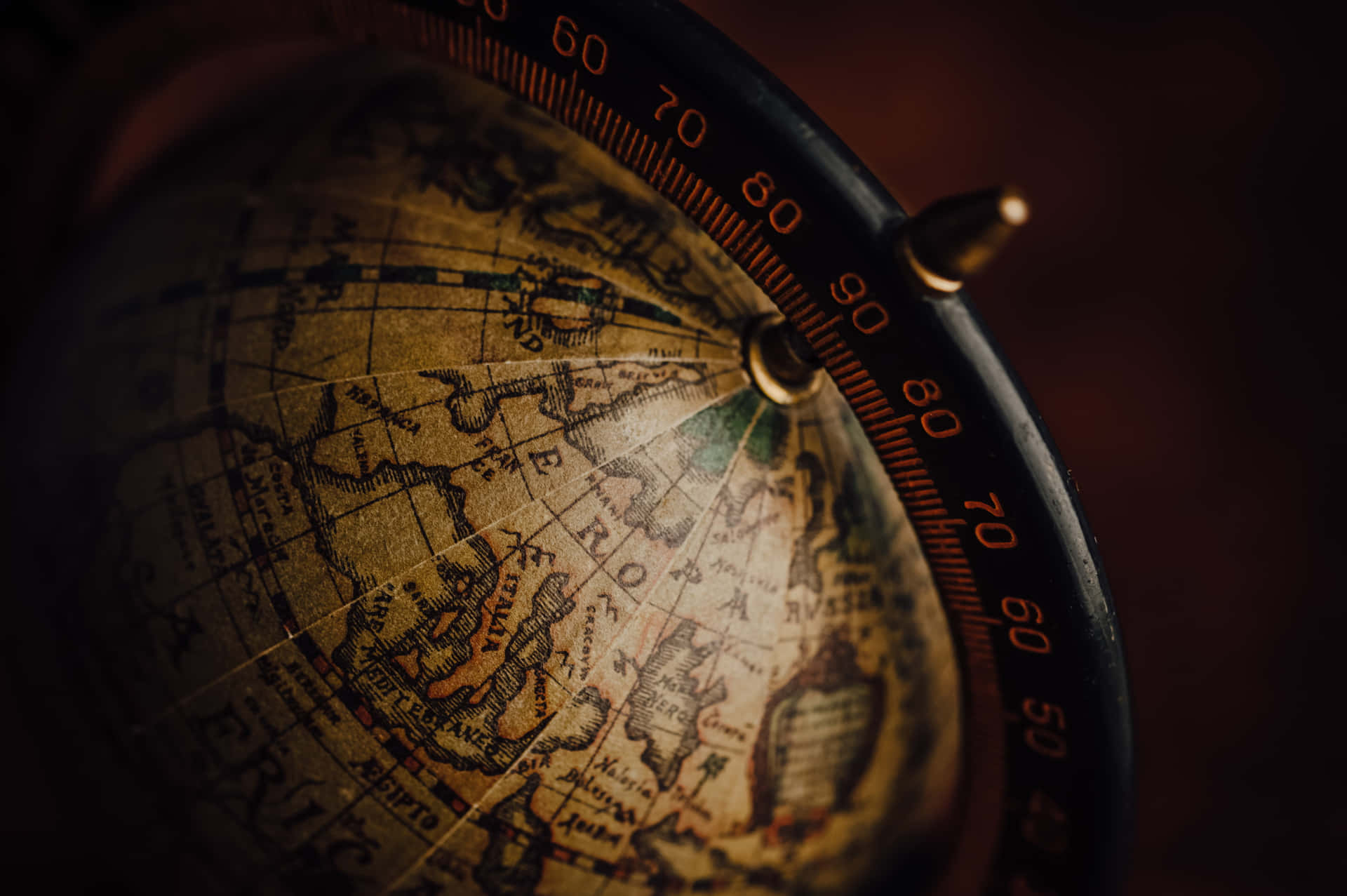 Antique Globe Map Background