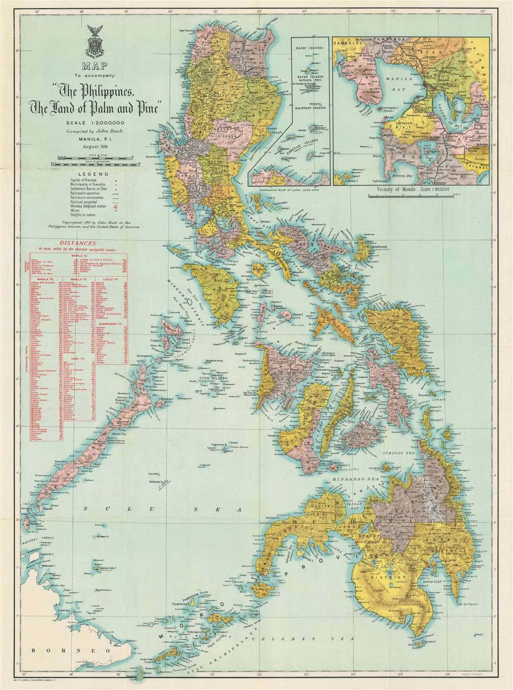 Antique Mapofthe Philippines Background
