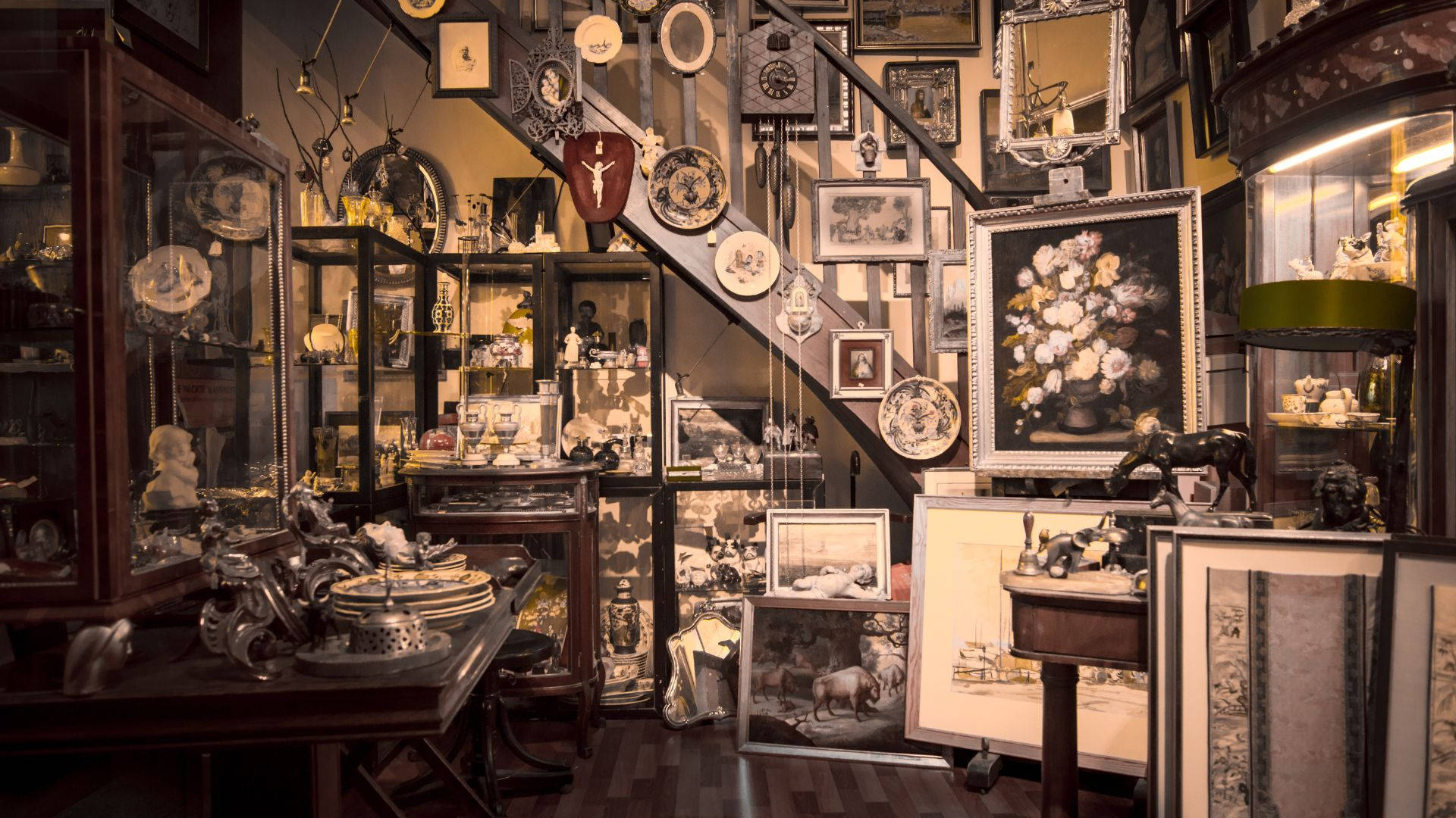 Antique Shop Nick Nacks Restaurant Background