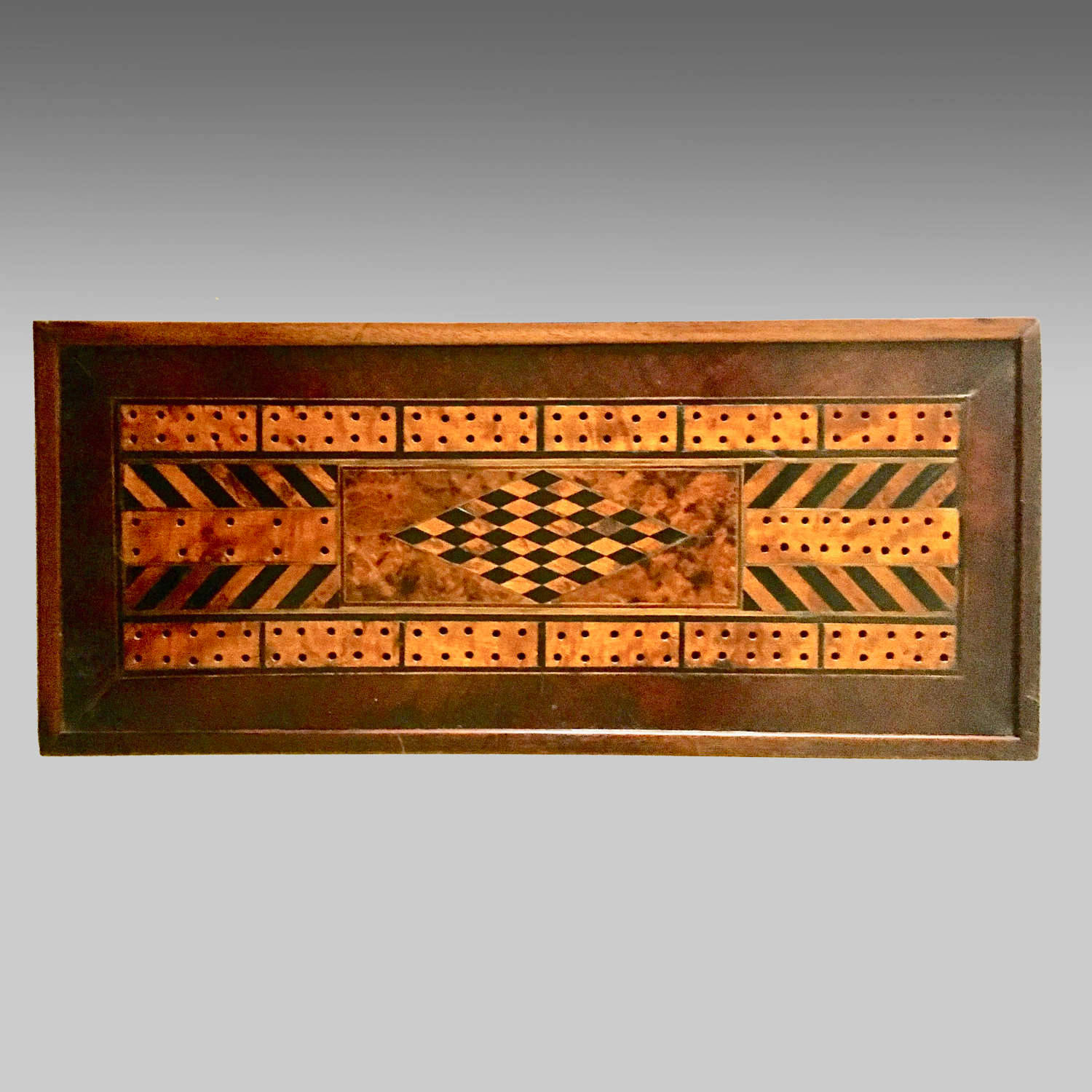 Antique Wooden Cribbage Background