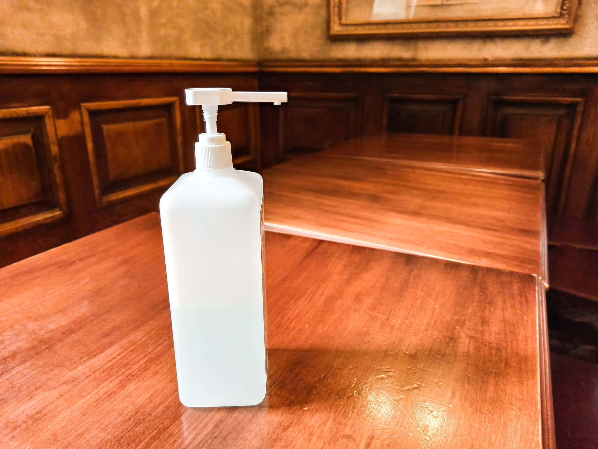 Antiseptic Hand Wash Container Background