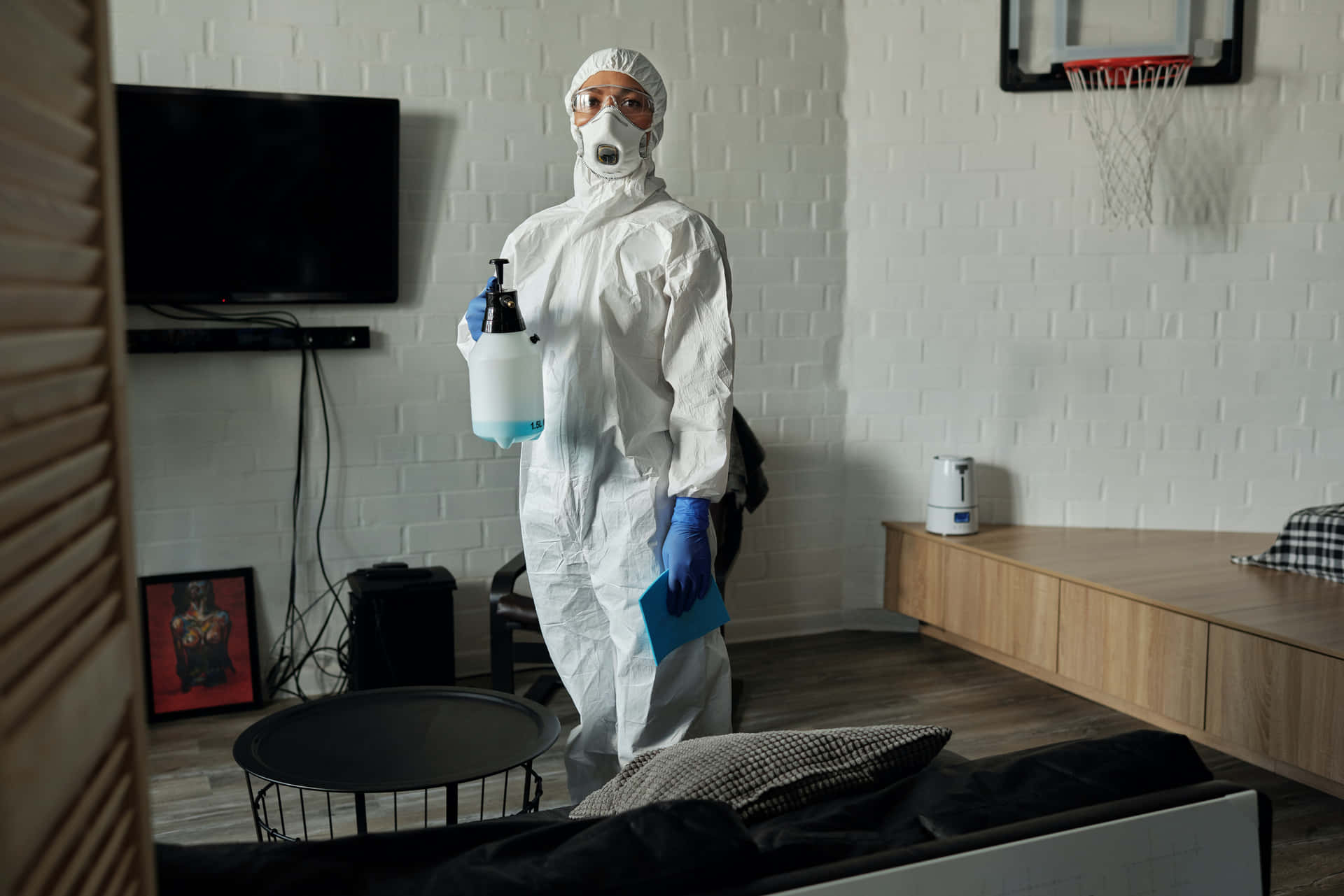 Antiseptic Room Disinfection Background