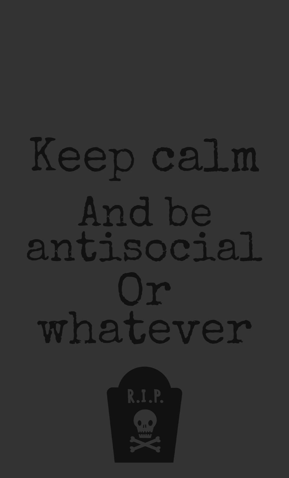 Antisocial Savage Quotes Background