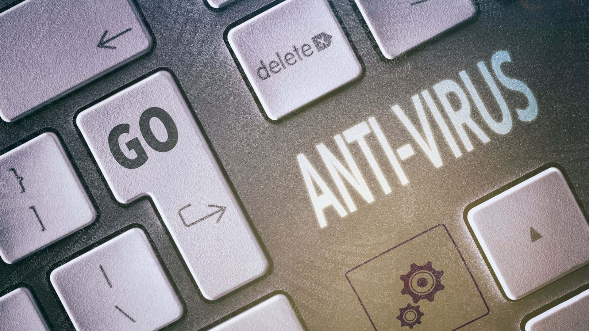 Antivirus Etched On The Keyboard