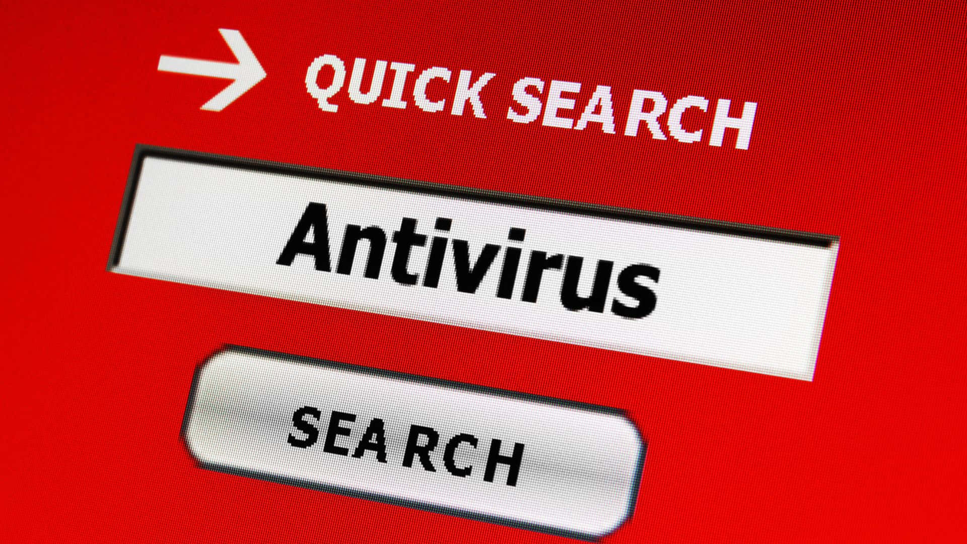 Antivirus On The Search Bar Background