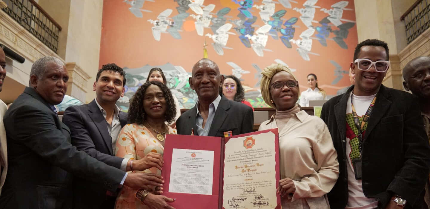 Antonio Cervantes Award In Colombian Congress Background