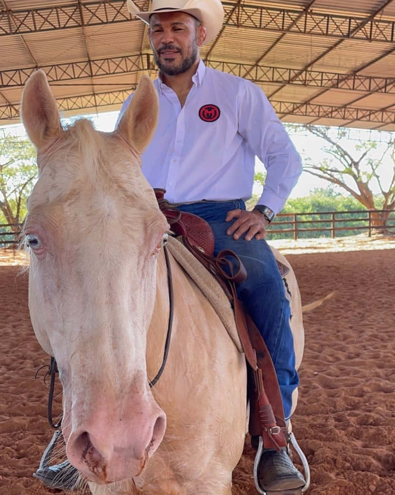Antônio Rodrigo Nogueira In Cowboy Hat Background