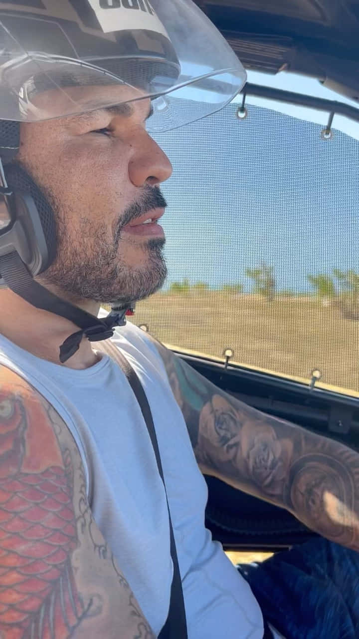 Antônio Rodrigo Nogueira In Safety Helmet Background