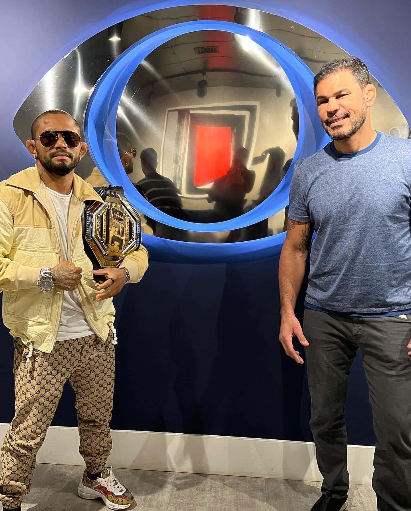 Antônio Rodrigo Nogueira With Championship Belt Background