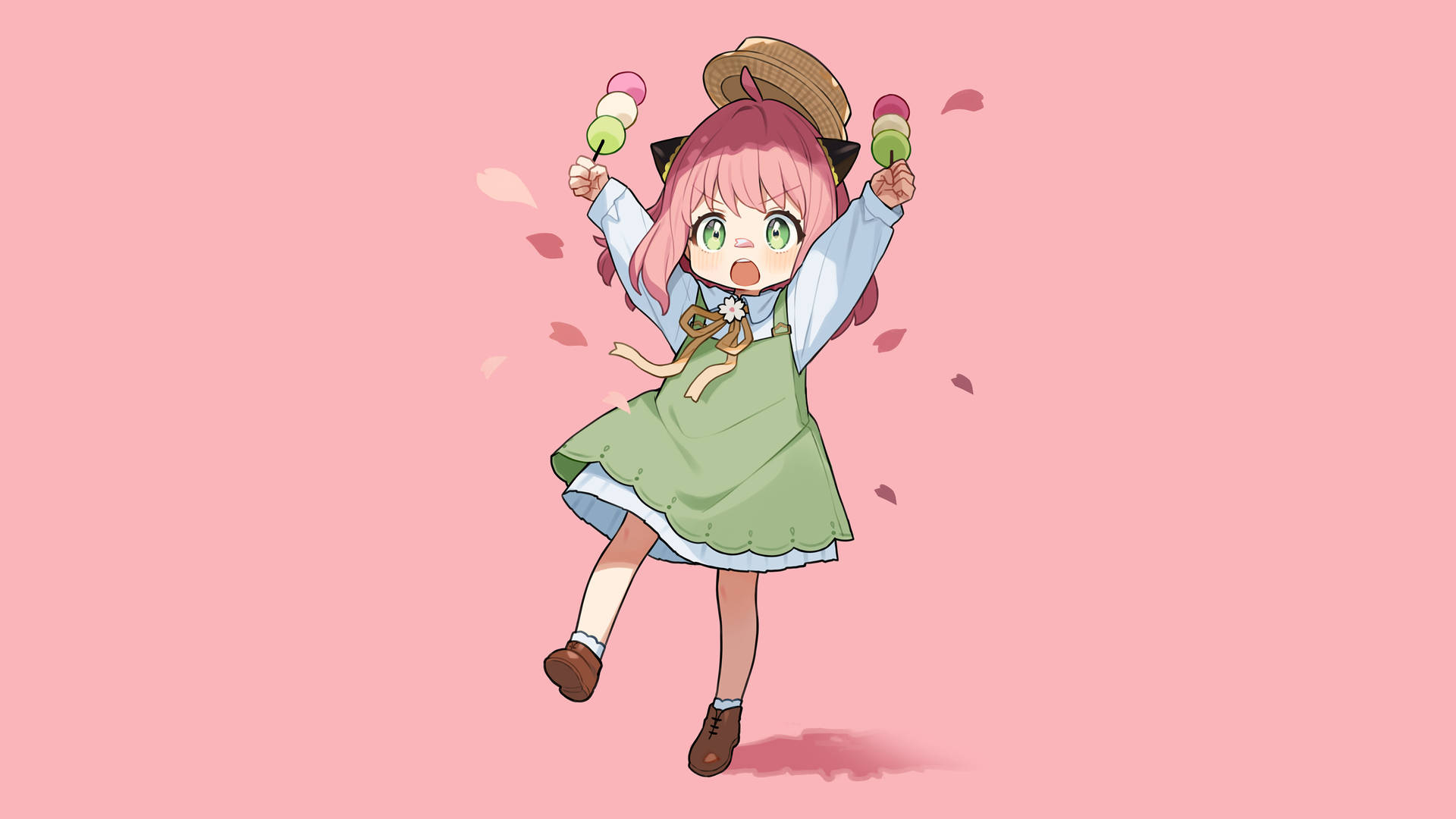 Anya Forger With Hanami Dango Background