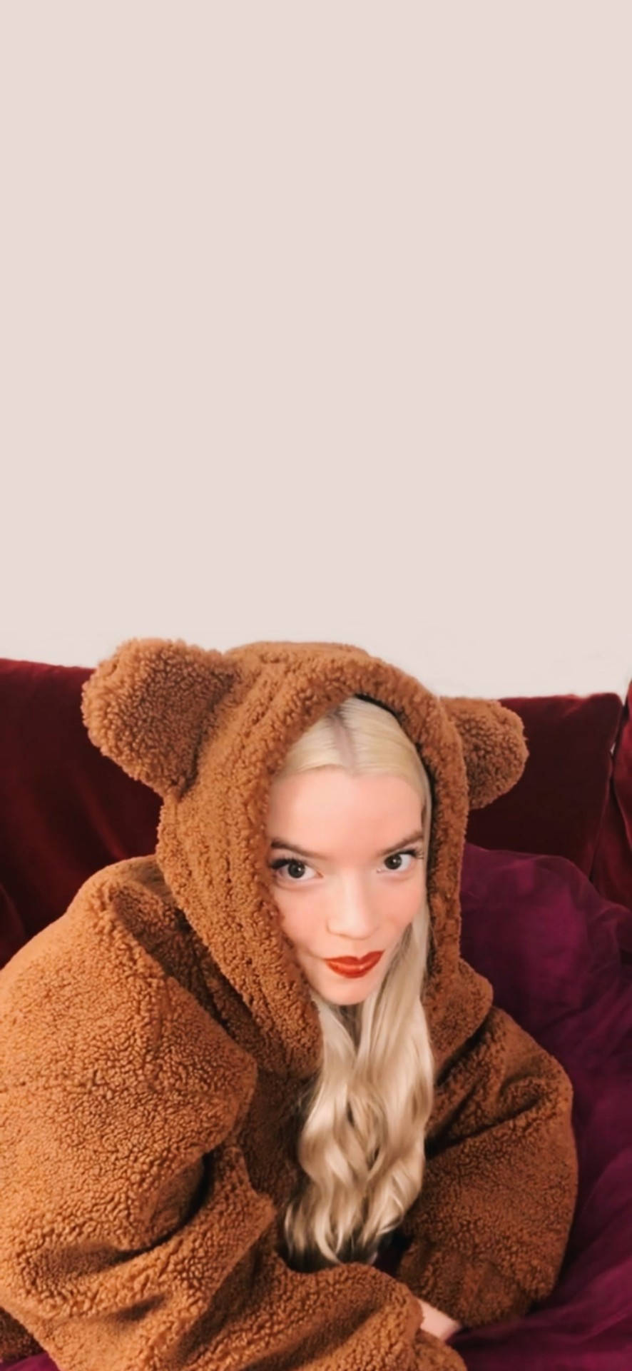 Anya Taylor-joy Cute Bear Hoodie