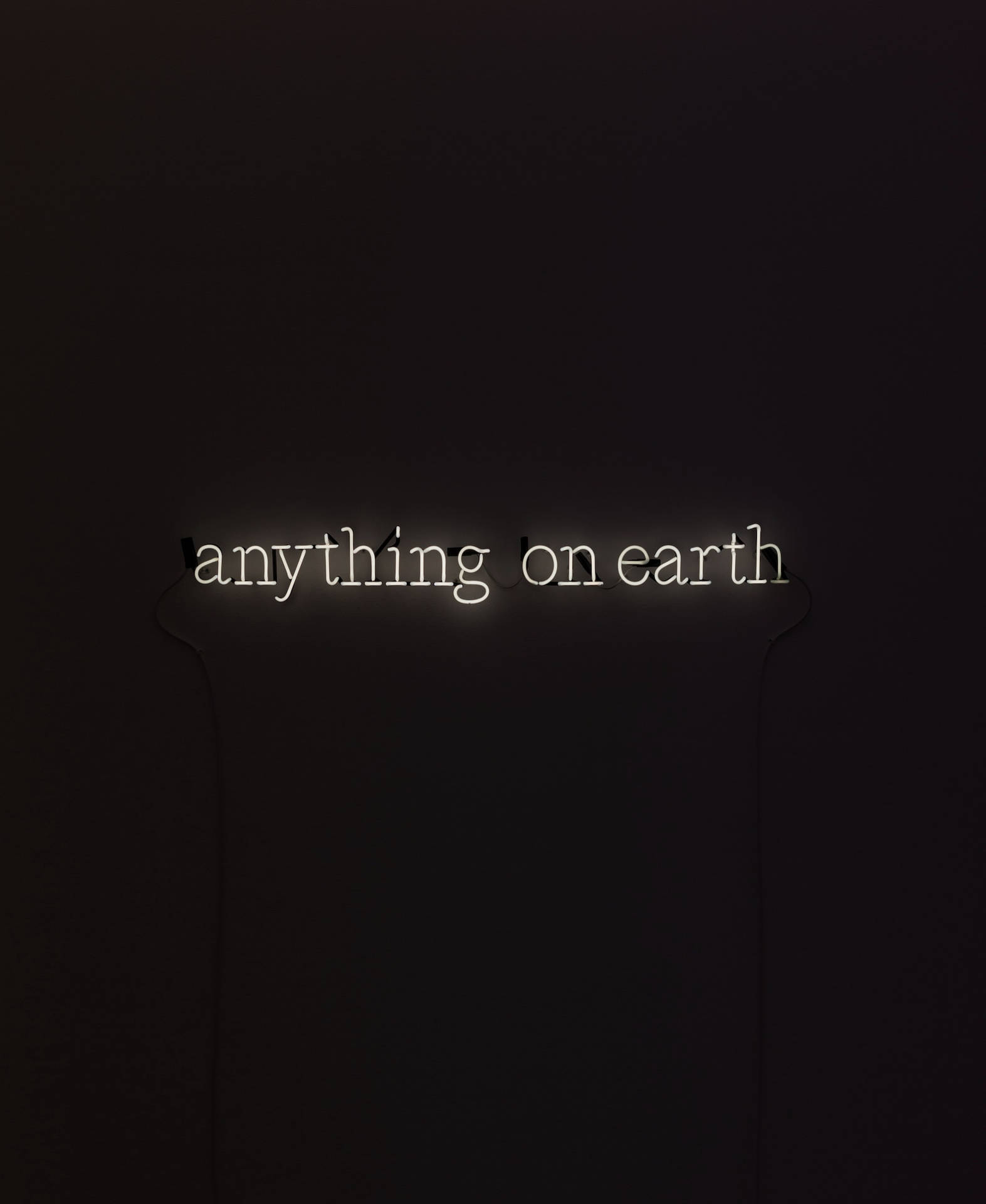Anything On Earth Black Phone Background