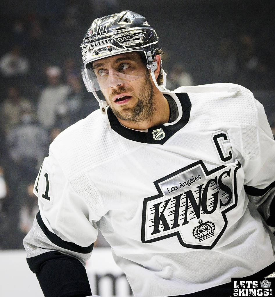 Anze Kopitar In Action For Los Angeles Kings Background