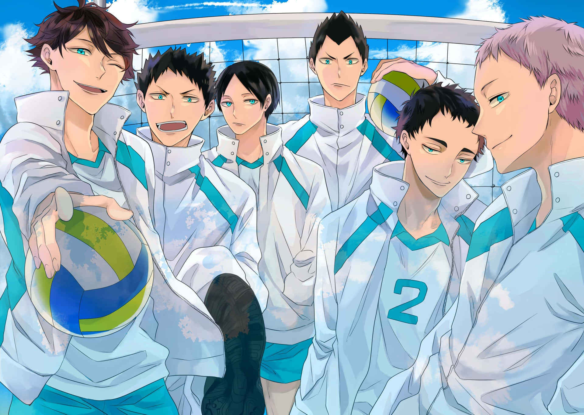 Aoba Johsai Boys Volleyball Team Background