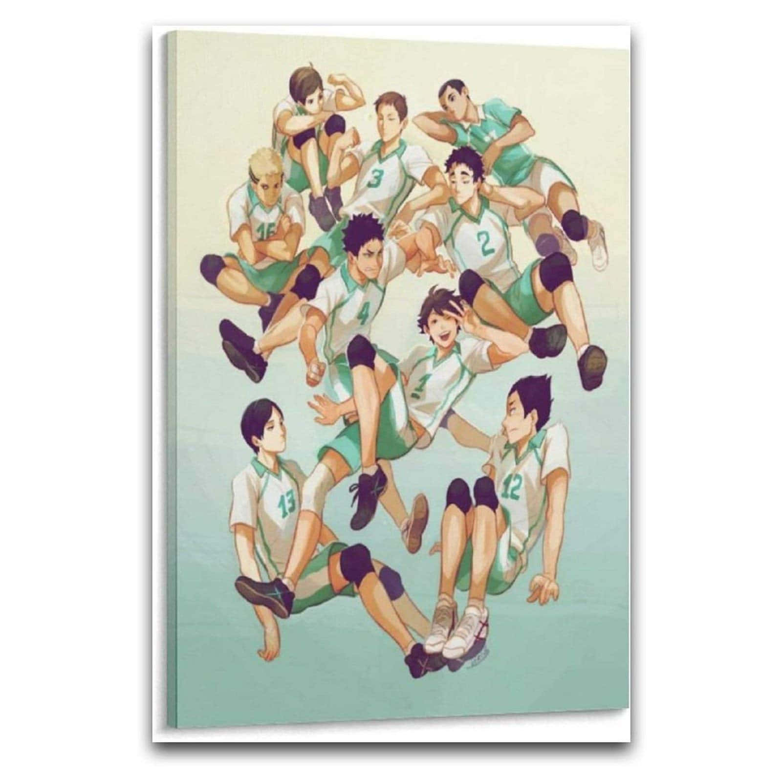 Aoba Johsai High Volleyball Team Painting Background